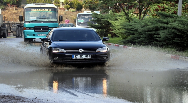 Karabük’te sağanak etkili oldu