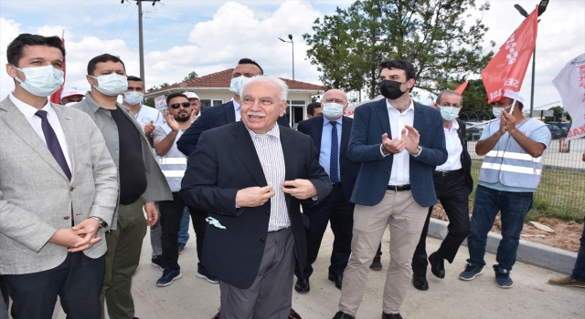 Vatan Partisi Genel Başkanı Perinçek, Tekirdağ’da grevdeki işçileri ziyaret etti