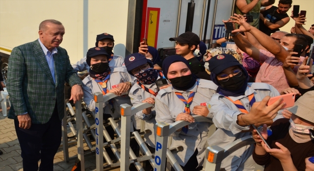 Cumhurbaşkanı Erdoğan, Manavgat’ta orman yangınlarıyla ilgili açıklamalarda bulundu: (2)