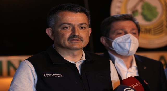 Tarım ve Orman Bakanı Pakdemirli, Marmaris Yangın Yönetim Merkezinde konuştu: (1)