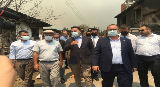 DEVA Partisi Genel Başkanı Ali Babacan, Manavgat’ta yangın bölgesinde incelemede bulundu