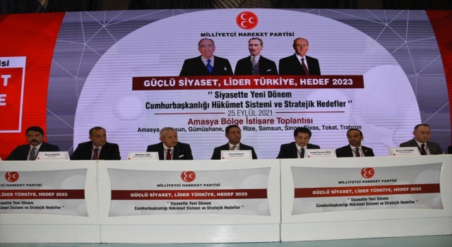 MHP’nin ”Güçlü Siyaset, Lider Türkiye, Hedef 2023” bölge toplantılarının 6’ncısı Amasya’da yapıldı