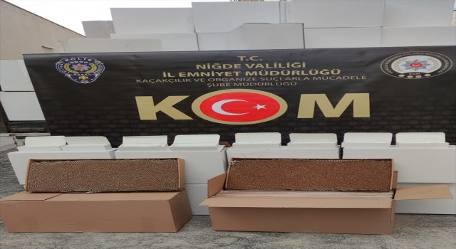 Niğde’de 11 milyon 120 bin makaron ele geçirildi