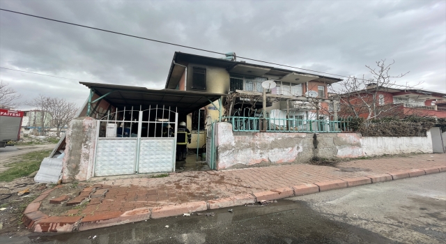 Kayseri’de bir evde çıkan yangın hasara neden oldu