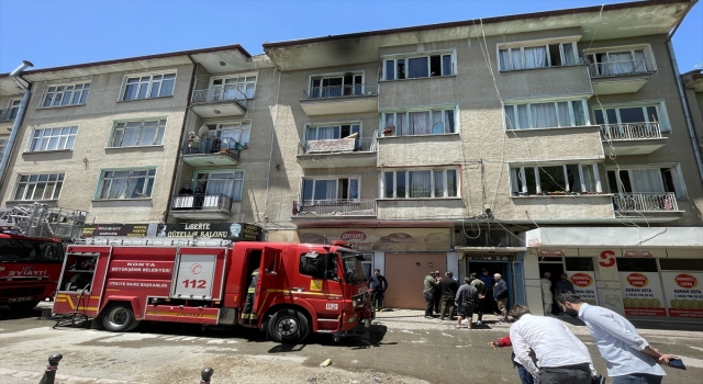 Konya’da yangın çıkan evin balkonundan atlayan kadın öldü, 4 kişi yaralandı