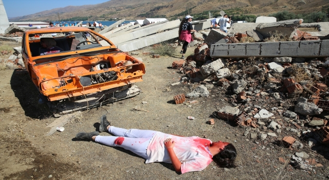 Elazığ’da 345 personelin katılımıyla deprem tatbikatı gerçekleştirildi