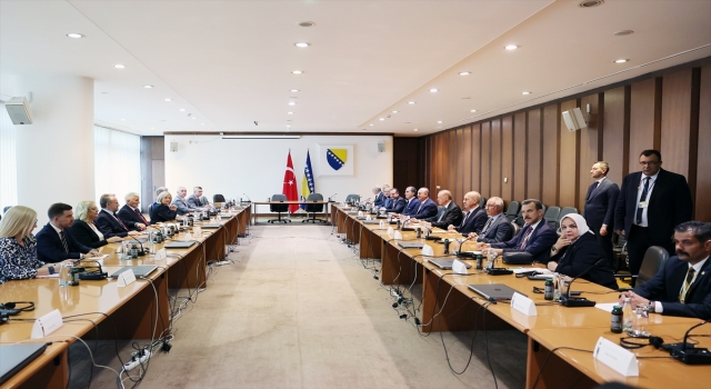 Cumhurbaşkanı Erdoğan, Bosna Hersek’te Temsilciler ve Halklar meclislerinin başkanlık divanı üyelerini kabul etti