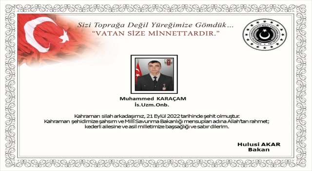 PençeKilit Operasyonu bölgesinde 1 asker şehit oldu, 2 asker yaralandı