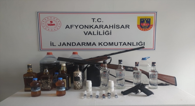 Afyonkarahisar’da kaçak alkol operasyonunda 4 kişi yakalandı