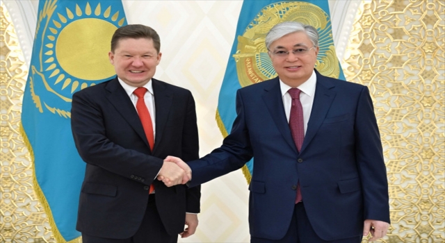Kazakistan Cumhurbaşkanı Tokayev, Gazprom Yönetim Kurulu Başkanı Miller’i kabul etti