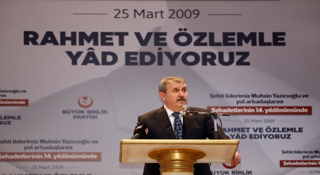 BBP, Muhsin Yazıcıoğlu’nun vefatının 14. yılında iftar programı düzenledi