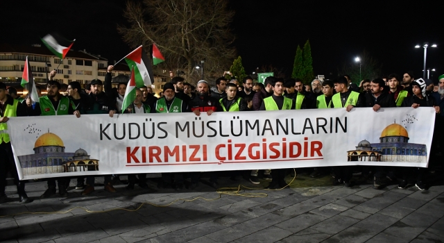 Sivas ve Kayseri’de İsrail’in Mescidi Aksa saldırısına tepki