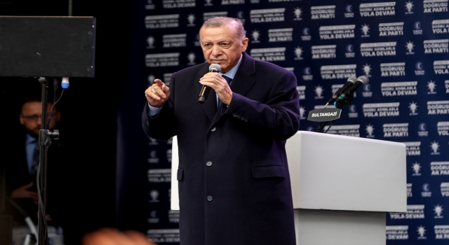 Cumhurbaşkanı ve AK Parti Genel Başkanı Erdoğan, partisinin Sultangazi mitinginde konuştu: (1)