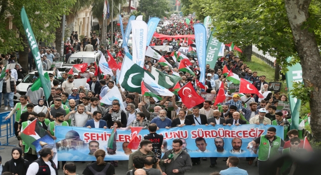 ”Mavi Marmara” saldırısının 13. yılı nedeniyle İstanbul’da yürüyüş düzenlendi