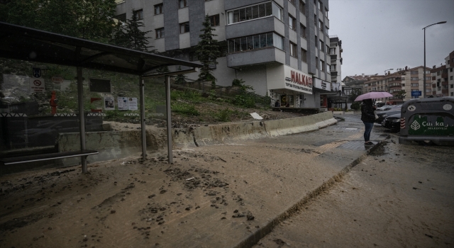 Başkentte sağanak etkili oldu