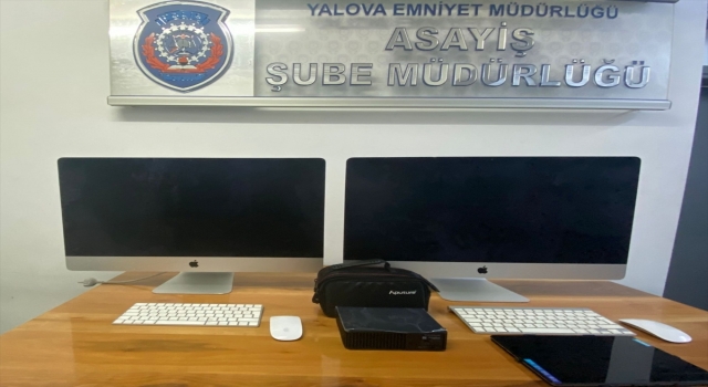 Yalova’da iş yerinden hırsızlık yapan 2 zanlı tutuklandı