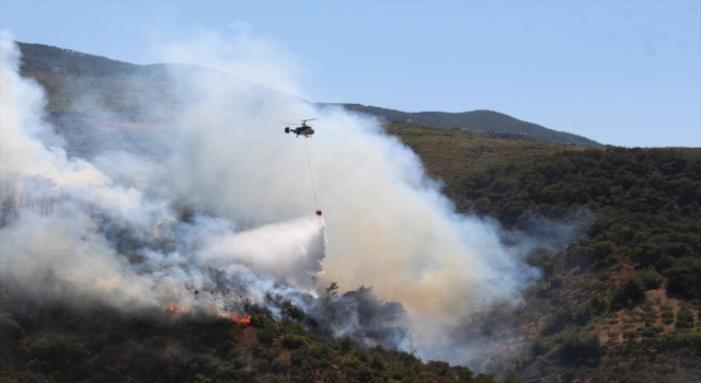 GÜNCELLEME 2 Hatay Belen’de çıkan orman yangınına ekiplerce müdahale ediliyor