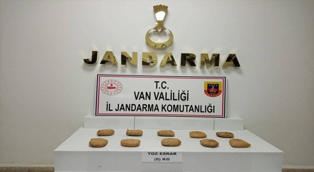 Van’da 6 kilogram esrar ele geçirildi
