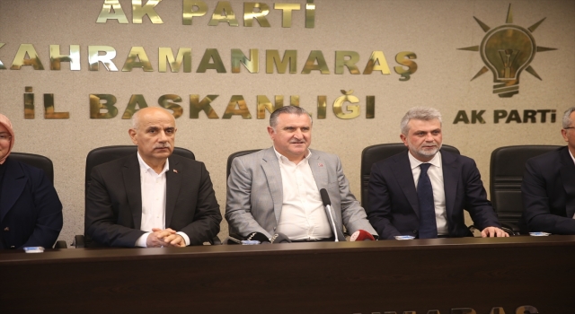 Gençlik ve Spor Bakanı Osman Aşkın Bak, Kahramanmaraş’ta konuştu: