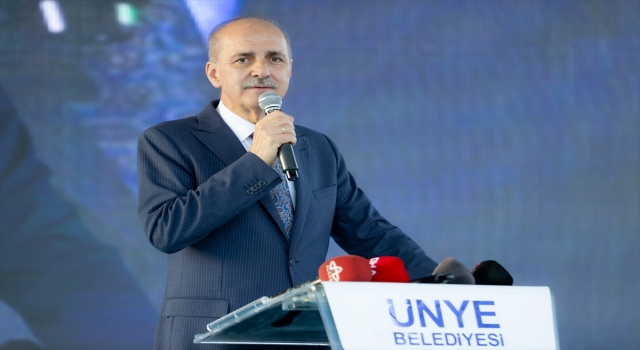 TBMM Başkanı Kurtulmuş, Ünye’de toplu açılış töreninde konuştu: