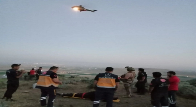 Konya’da dağlık alanda yaralanan kişi askeri helikopterle kurtarıldı
