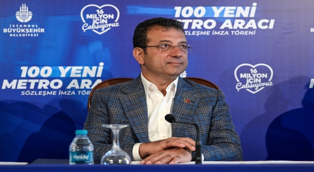 İBB’ye alınacak 100 metro aracı için imza töreni