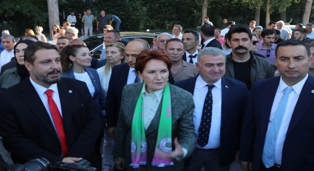 İYİ Parti Genel Başkanı Akşener, Isparta’da kiraz festivaline katıldı: