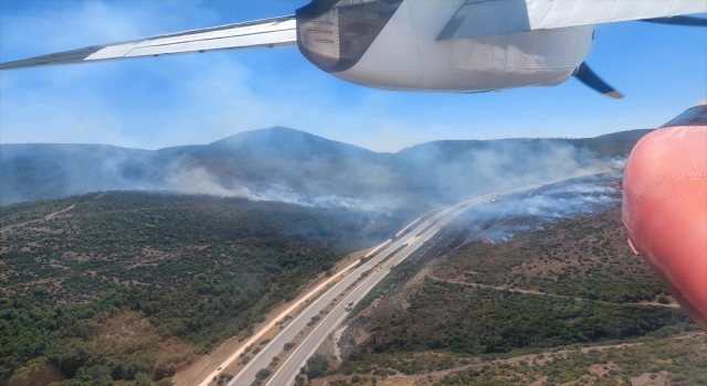 İzmir’de alev alan otomobil orman yangınına yol açtı