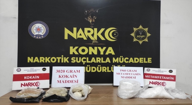 Konya’da uyuşturucu operasyonunda yakalanan 4 zanlı tutuklandı