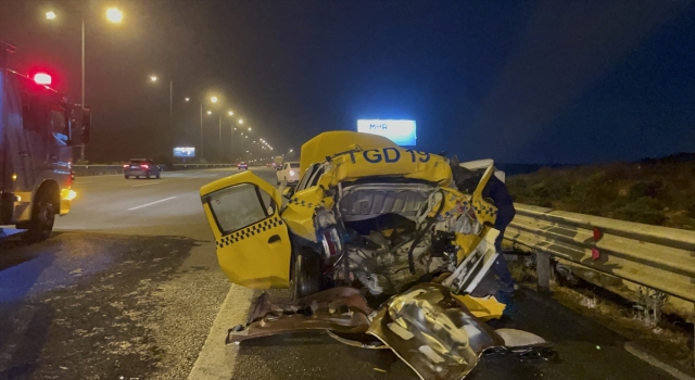 Kuzey Marmara Otoyolu’ndaki trafik kazasında 3 kişi yaralandı 
