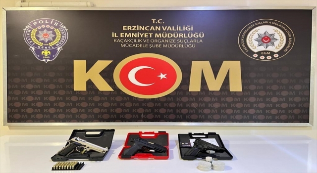 Erzincan’da silah kaçakçılığı operasyonunda 4 şüpheli yakalandı