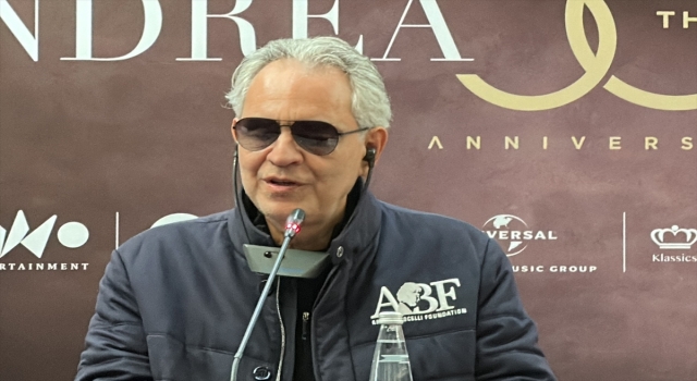 Ünlü tenor Andrea Bocelli: ”Yeter ki barış olsun ben sesimden feragat edebilirim”