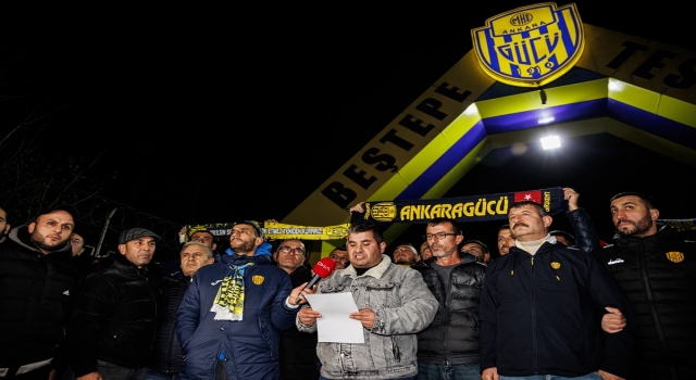 MKE Ankaragücü taraftarlarından Faruk Koca’ya destek