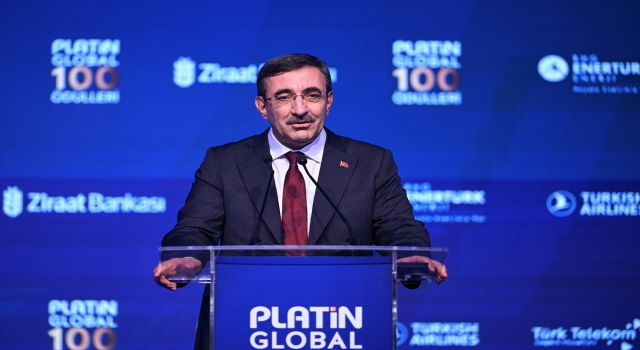 Cumhurbaşkanı Yardımcısı Yılmaz, Platin Global 100 Ödülleri Töreni’nde konuştu: