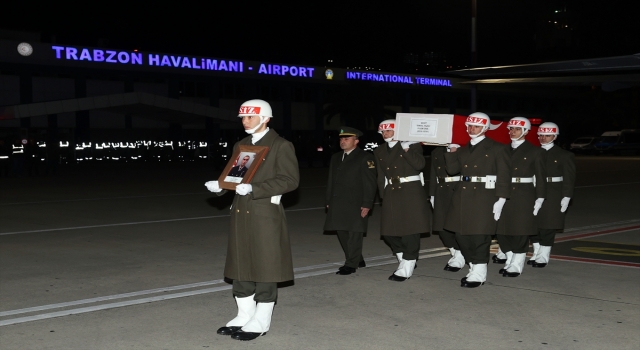 Şehit Piyade Uzman Onbaşı Yazıcı’nın cenazesi Trabzon’a getirildi