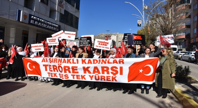 Şırnak’ta AK Parti Kadın Kollarından teröre tepki yürüyüşü 