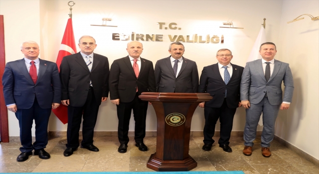 YÖK Başkanı Özvar, Edirne Valisi Sezer’i ziyaret etti