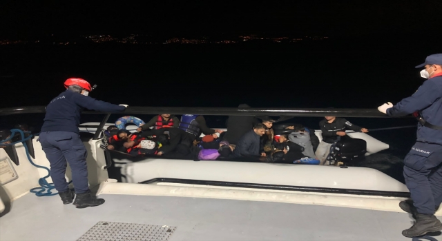 Bodrum açıklarında 31 düzensiz göçmen yakalandı
