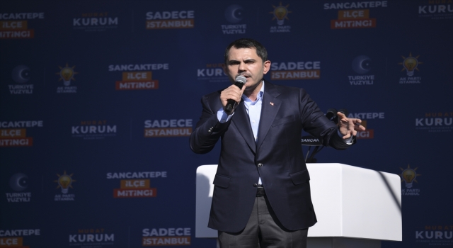 İBB Başkan adayı Kurum, AK Parti’nin Sancaktepe mitinginde konuştu: