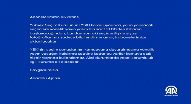Abonelerimizin dikkatine,