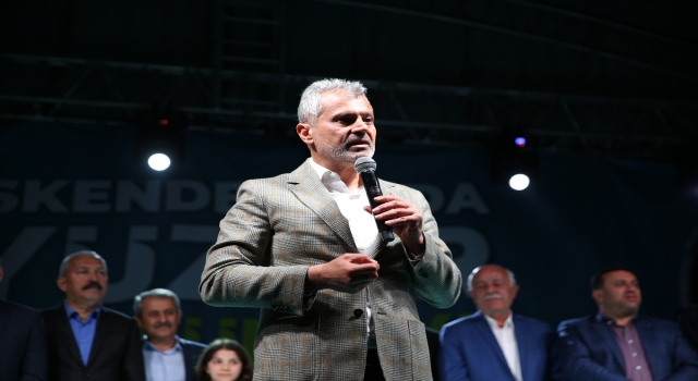 Hatay Büyükşehir Belediye Başkanlığını kazanan Mehmet Öntürk, İskenderun’da konuştu: