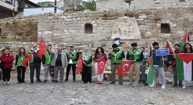 Afyonkarahisar’da üniversite öğrencilerinden Filistin’e destek yürüyüşü