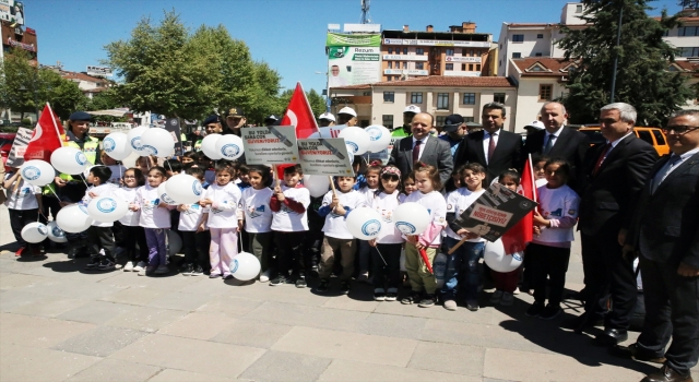 Kastamonu’da Trafik Haftası dolayısıyla çocuklara trafik eğitimi verildi