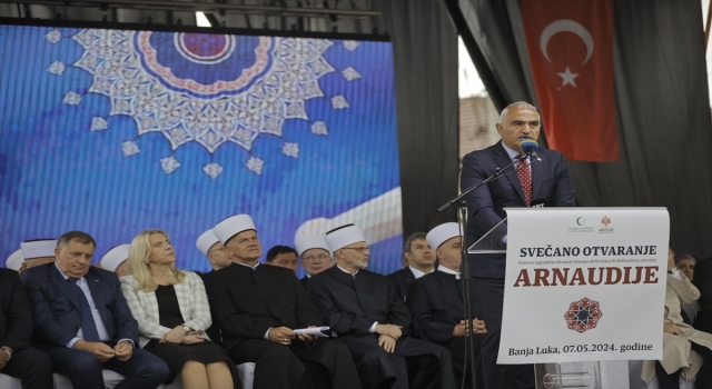 Kültür ve Turizm Bakanı Ersoy, Bosna Hersek’te Arnaudiye Camisi’nin açılışına katıldı: