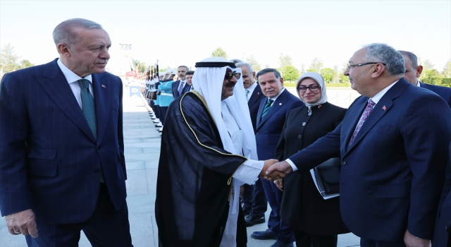 Cumhurbaşkanı Erdoğan, Kuveyt Emiri esSabah’ı resmi törenle karşıladı