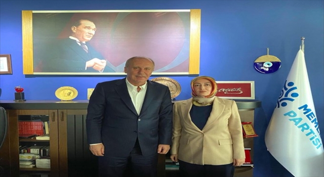 Memleket Partisi Genel Başkanı İnce, Sinan Ateş’in eşi Ayşe Ateş’le görüştü