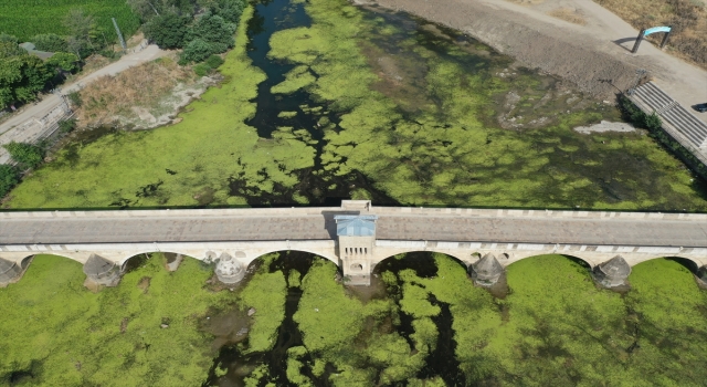 Tunca Nehri’nin bazı bölümlerinde kuraklık nedeniyle su akışı durdu