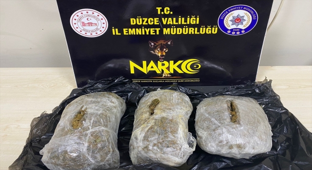 Düzce’de peynir bidonuna gizlenmiş sentetik uyuşturucu ele geçirildi