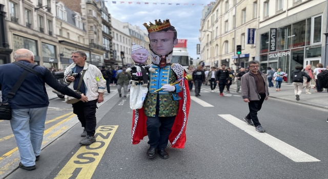 Fransa’da binlerce kişinin katılımıyla Macron karşıtı gösteriler düzenlendi