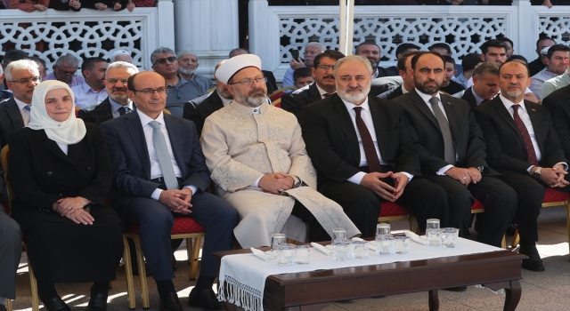 Diyanet İşleri Başkanı Erbaş, gençlik merkezi ve 46 yaş Kur’an kursunun açılışını yaptı